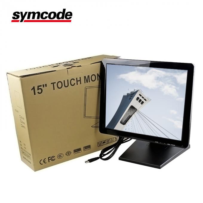 Dimensão exterior de Symcode 247mm×322mm do monitor do toque da posição do diodo emissor de luz 50000 horas